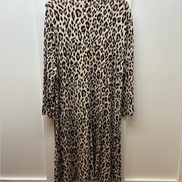 Chico's Brown and Black Animal Print Midi Dress - Picture 2 of 3